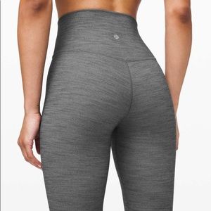 Lululemon Align Pant 25” Herringbone heathered black size 2